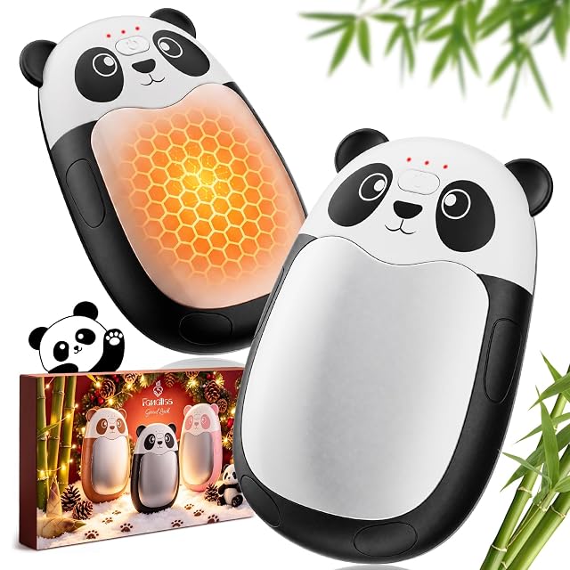 Chaufferettes rechargeables Fandliss au motif panda