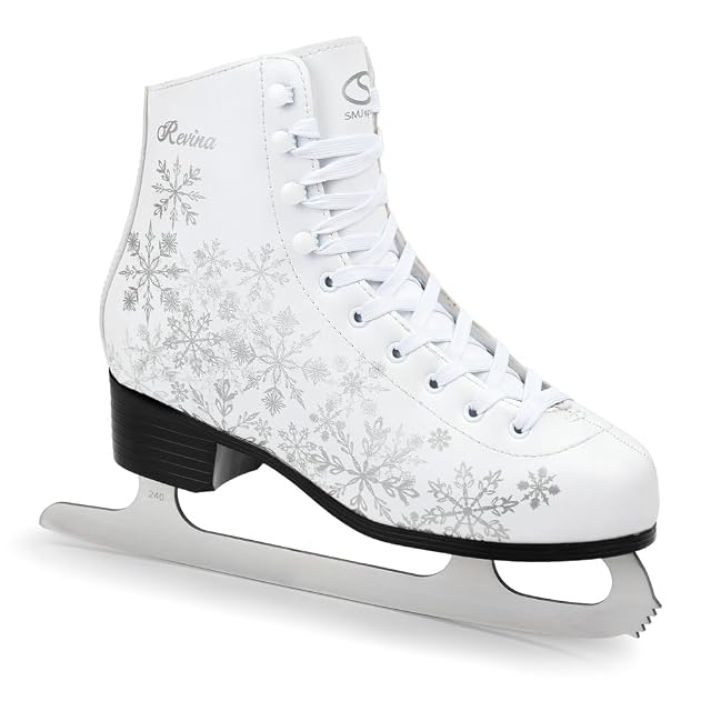 Patin artistique femme blanc MADIVO SMJ Revina à lame dentée