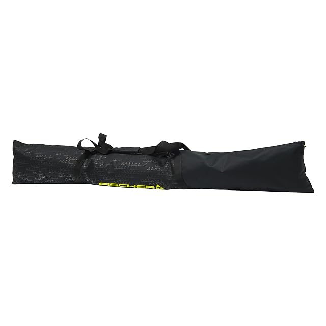 Housse à skis Fischer Skicase Eco Alpine, 190 cm, noire à lettrage jaune