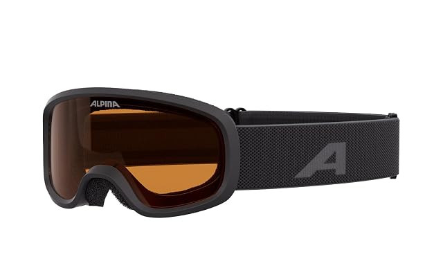Masque de ski enfant Alpina Piney 2.0, noir mat