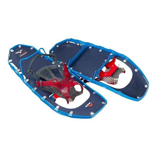 Raquette MSR Lightning Ascent 22 en aluminium ultraléger, bleu cobalt