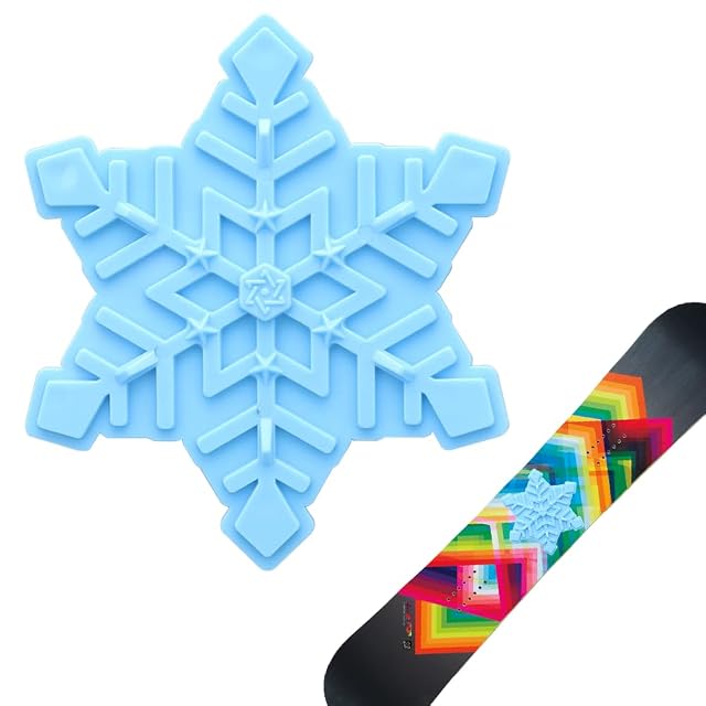 Pad antidérapant de snowboard KOOTAU bleu à motif de flocon